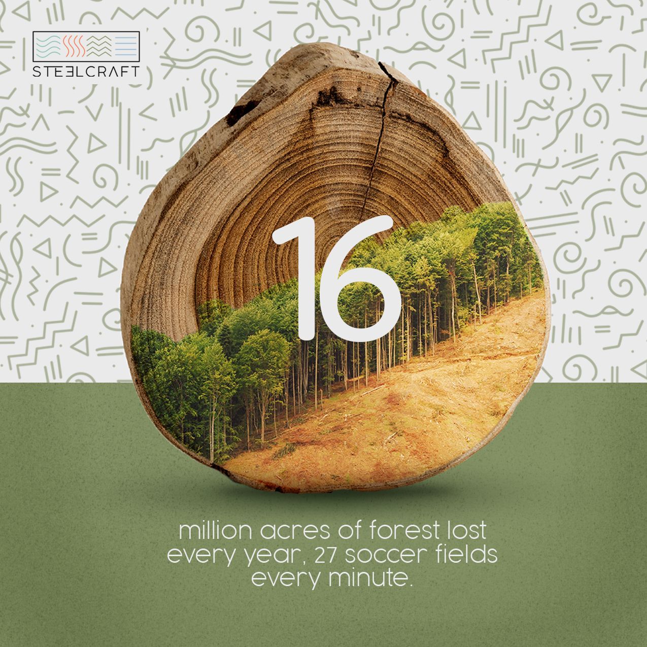 A piece of wood with the number 16 on it