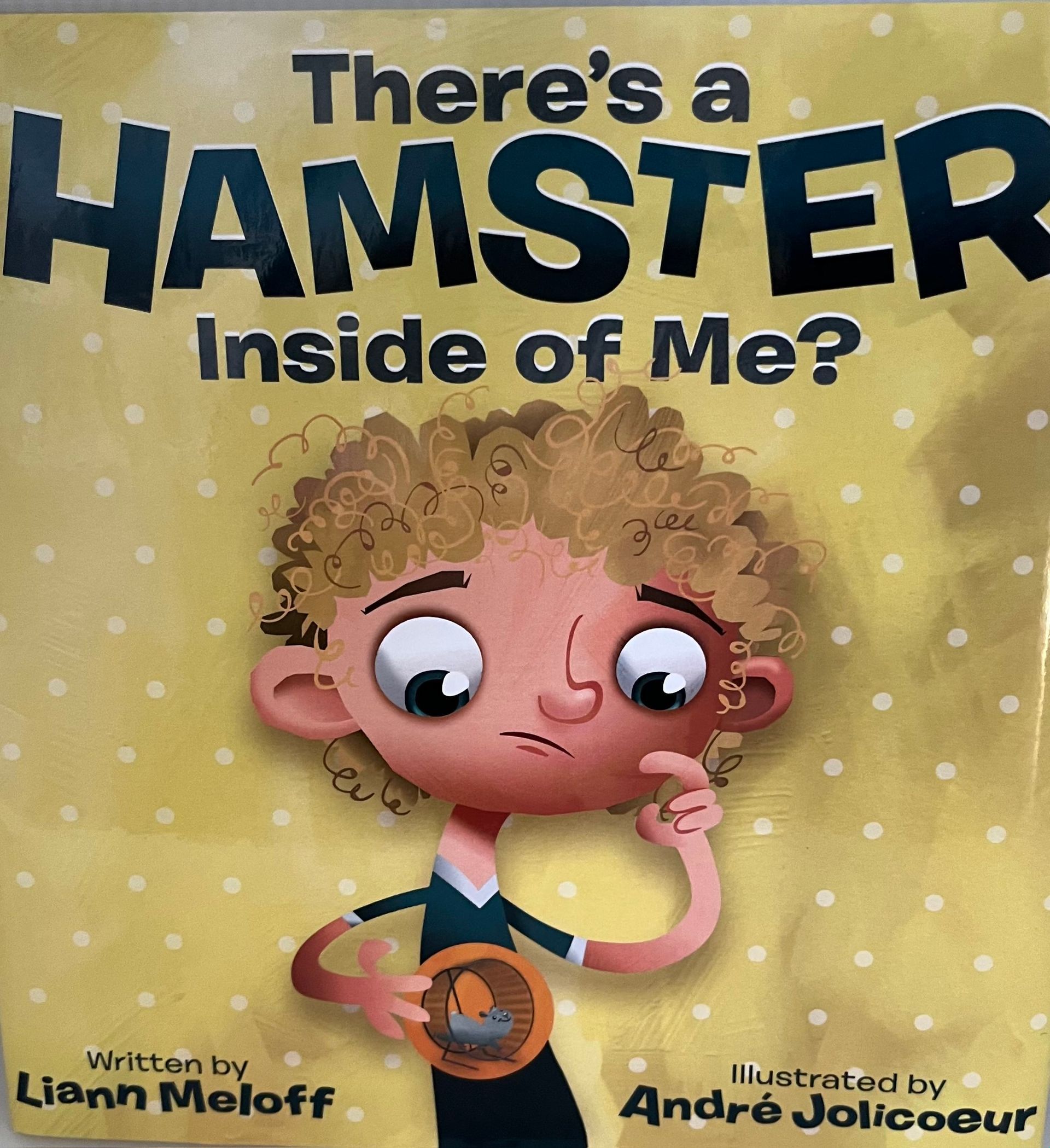 Book cover: Cartoon of a child looking thoughtful, text reads 