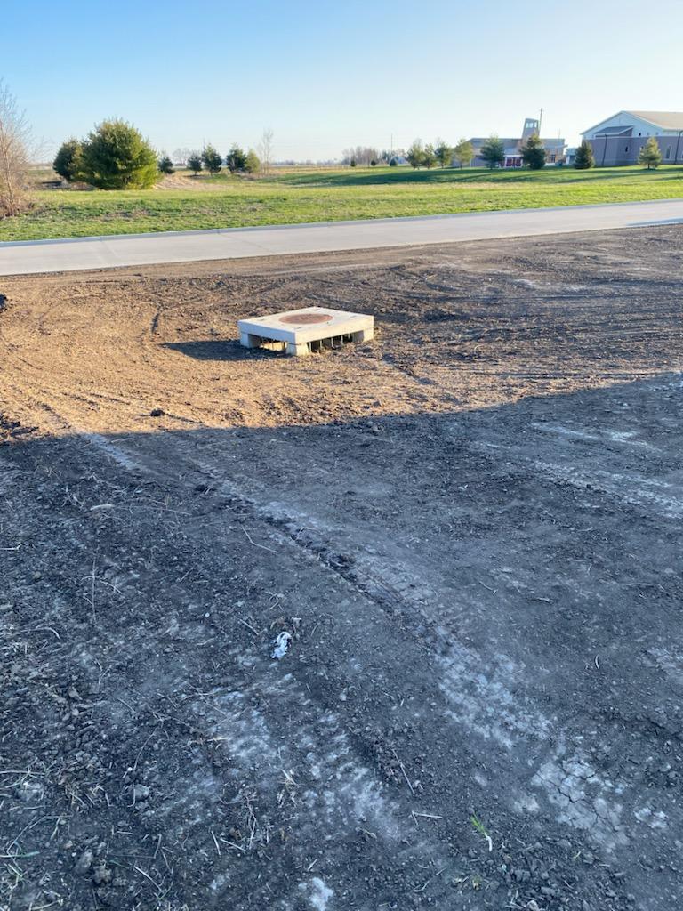 Commercial landscape grading work by CD’s Lawn Care in Central Iowa