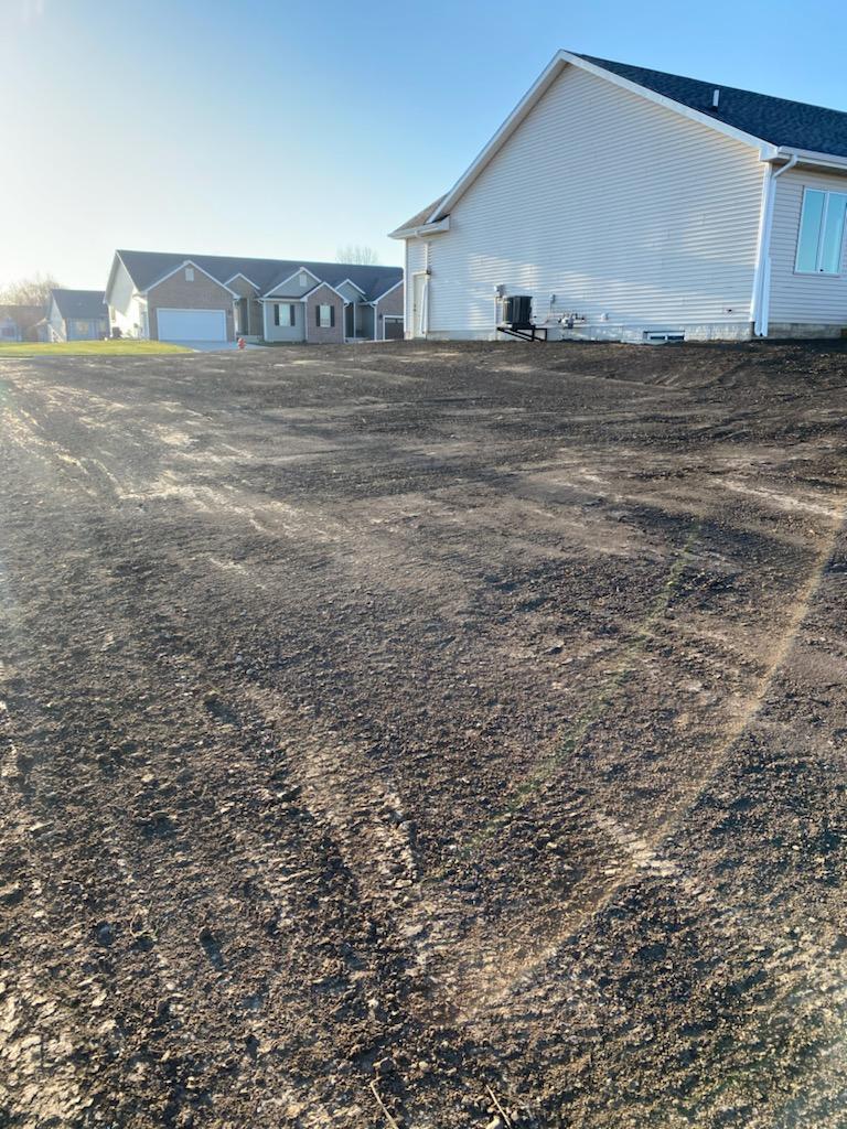 Residential landscape grading work by CD’s Lawn Care in Central Iowa