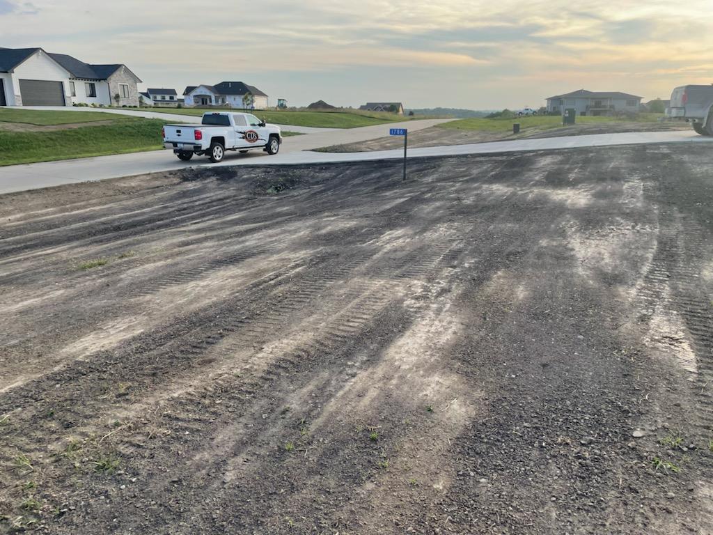 Residential landscape grading work by CD’s Lawn Care in Central Iowa