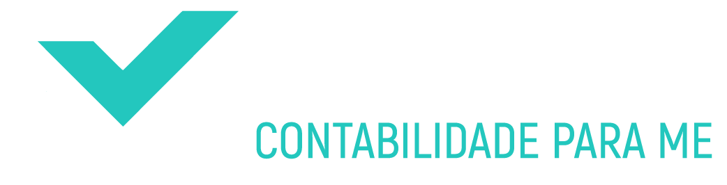 Um ícone de marca de seleção azul-petróleo ao lado da palavra "CONTABILIDADE" em azul-petróleo.