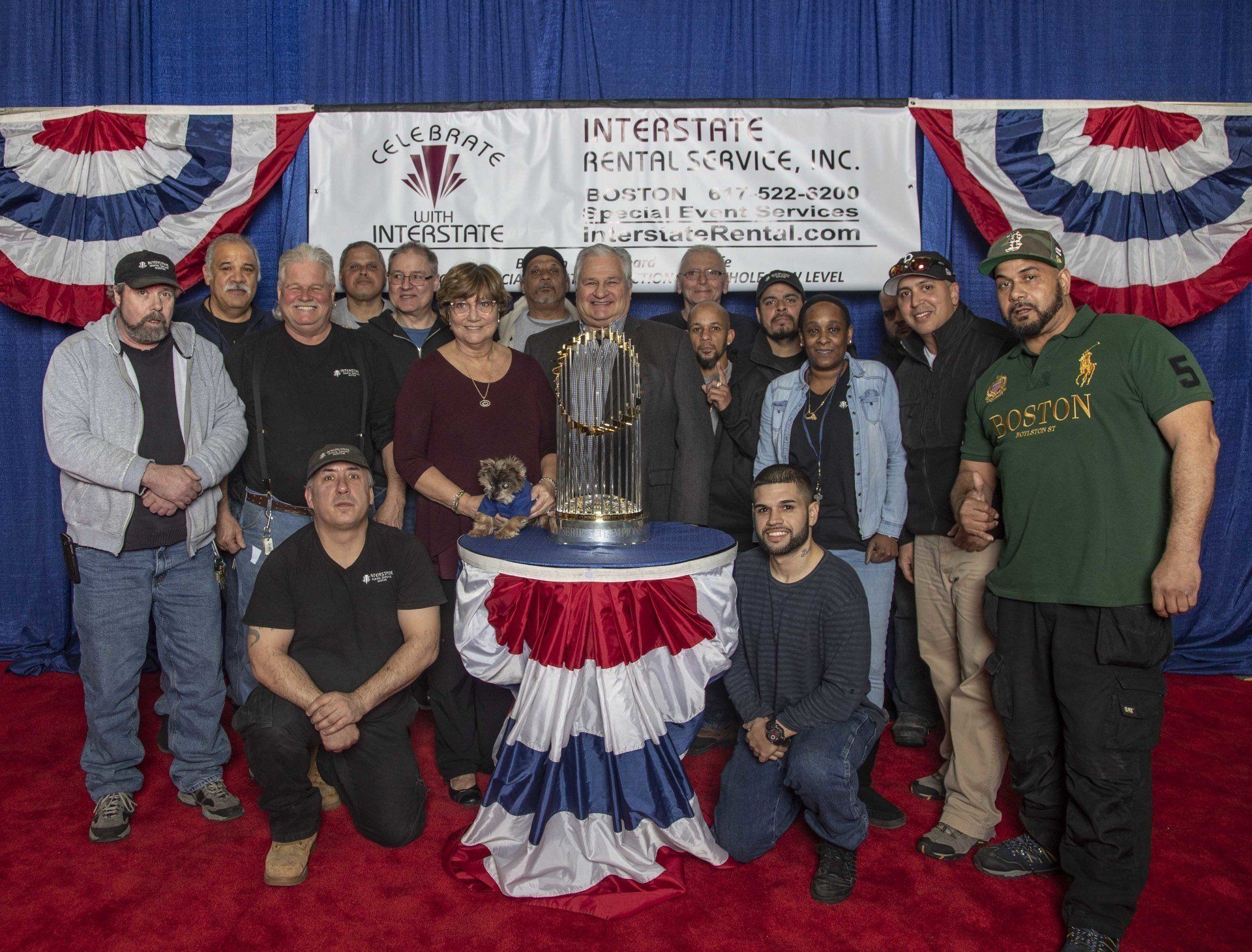 Equipment Rental Rental Service Special events — Group Picture With a Trophy in Boston, MA