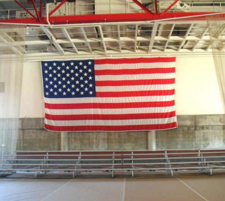 U.S. Flag in Stage — Boston, MA — Interstate Rental Service