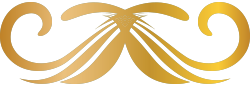 Decorative gold design element