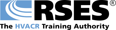 The logo for the hvacr training authority is blue and black.