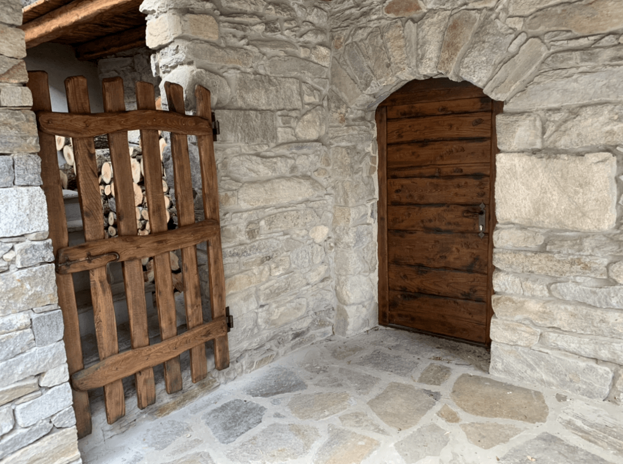 porta esterna in legno