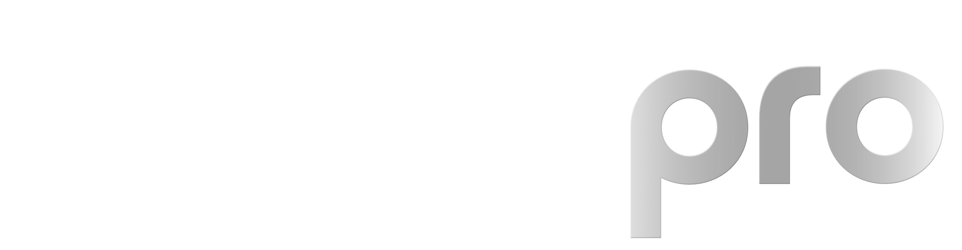 The word pro is written in gray on a white background. Afoofa Pro