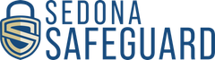 Sedona Safeguard white logo