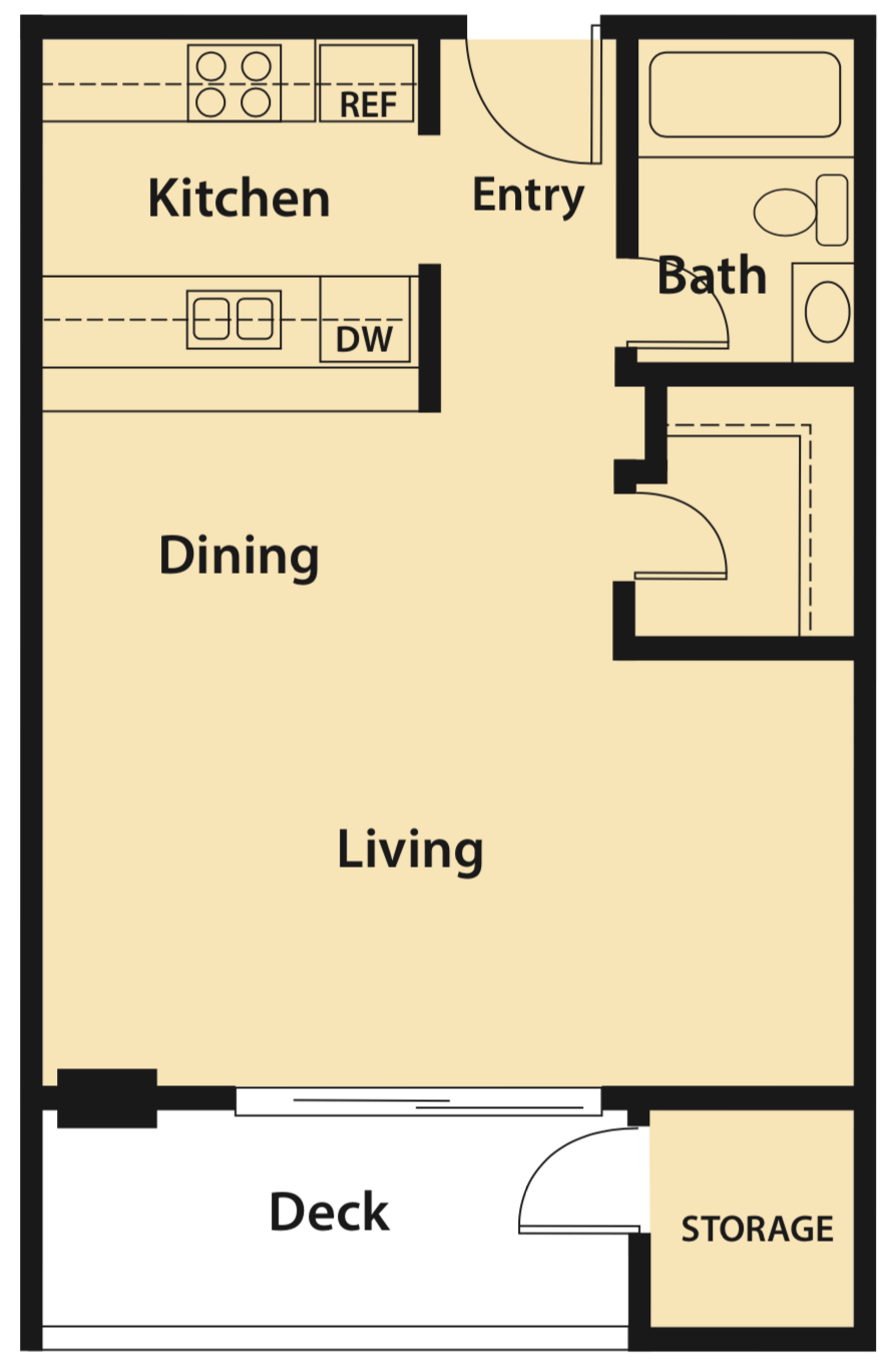 Floor Plan A | Four Seasons Apartments
