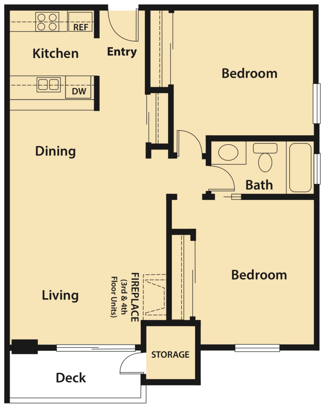 Floor Plan D | Four Seasons Apartments