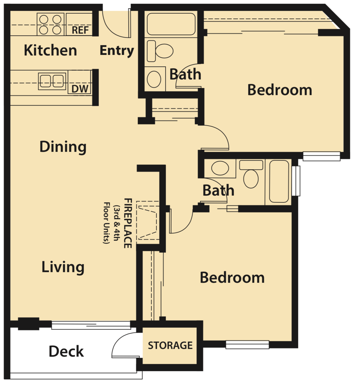 Floor Plan G | Four Seasons Apartments
