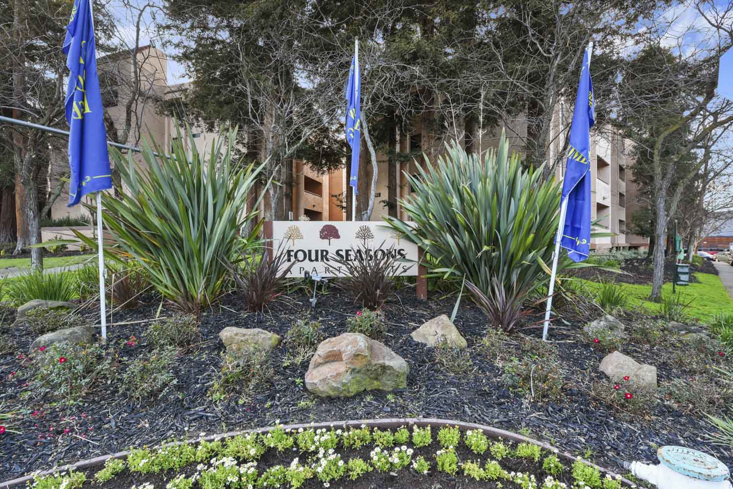 Entrance Sign | Four Seasons Apartments