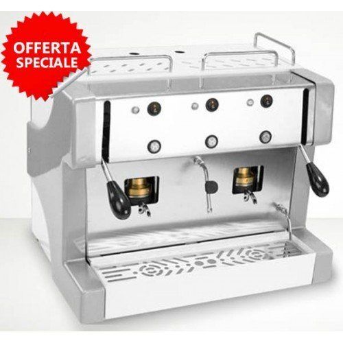 macchinetta per il caffè da bar a doppia uscita