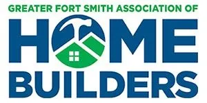 The logo for the greater fort smith association of home builders