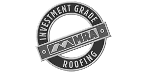 A black and white logo for investment grade roofing