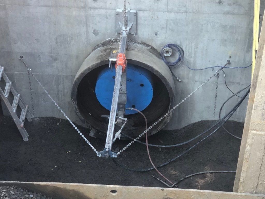 Wall with circular hole — Vancouver, WA — Accurate Concrete Cutting