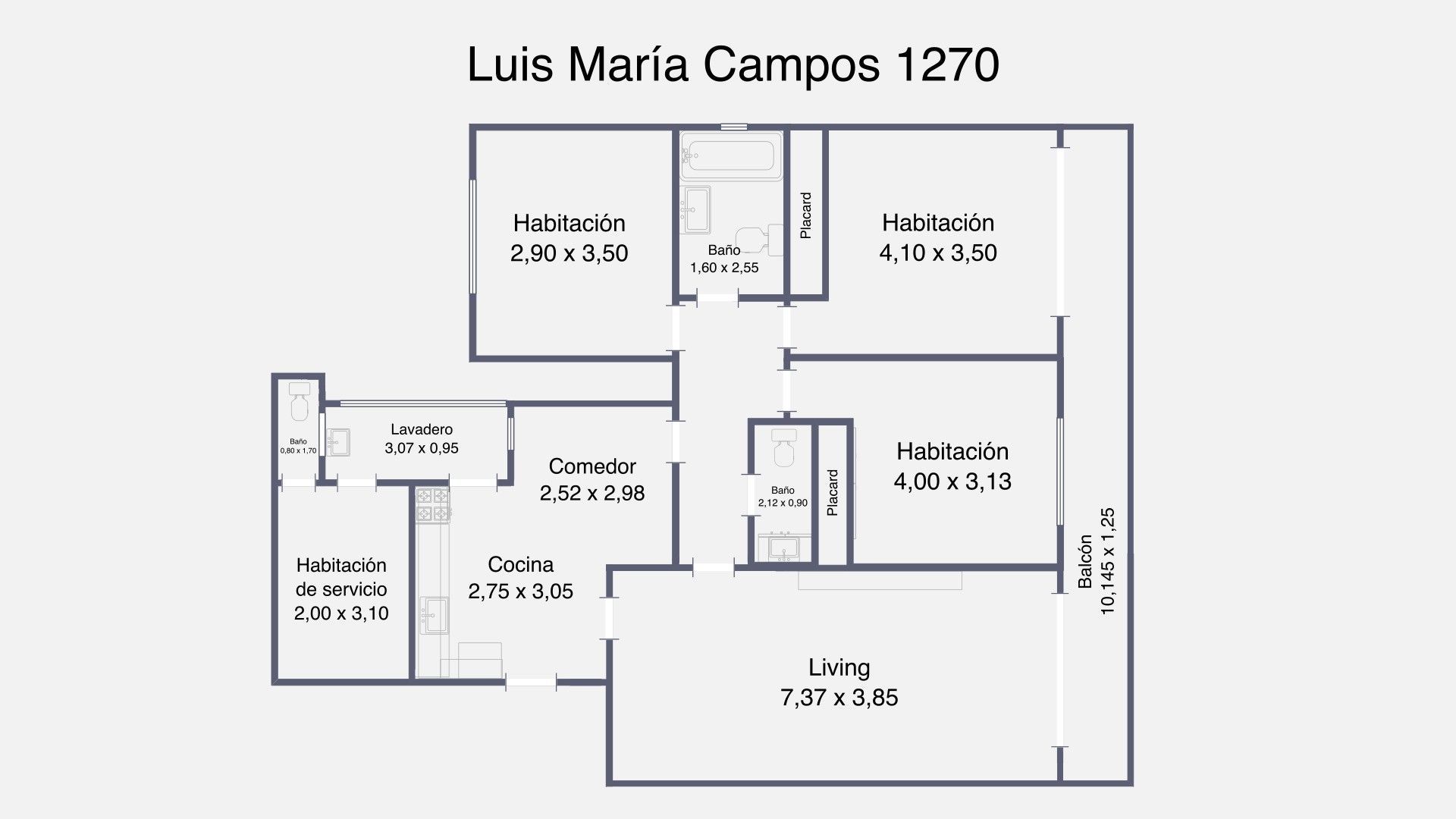 Venta Belgrano, 3 Dorm, 2 Baños, Balcón Al Frente, Cochera. Son 125 m²