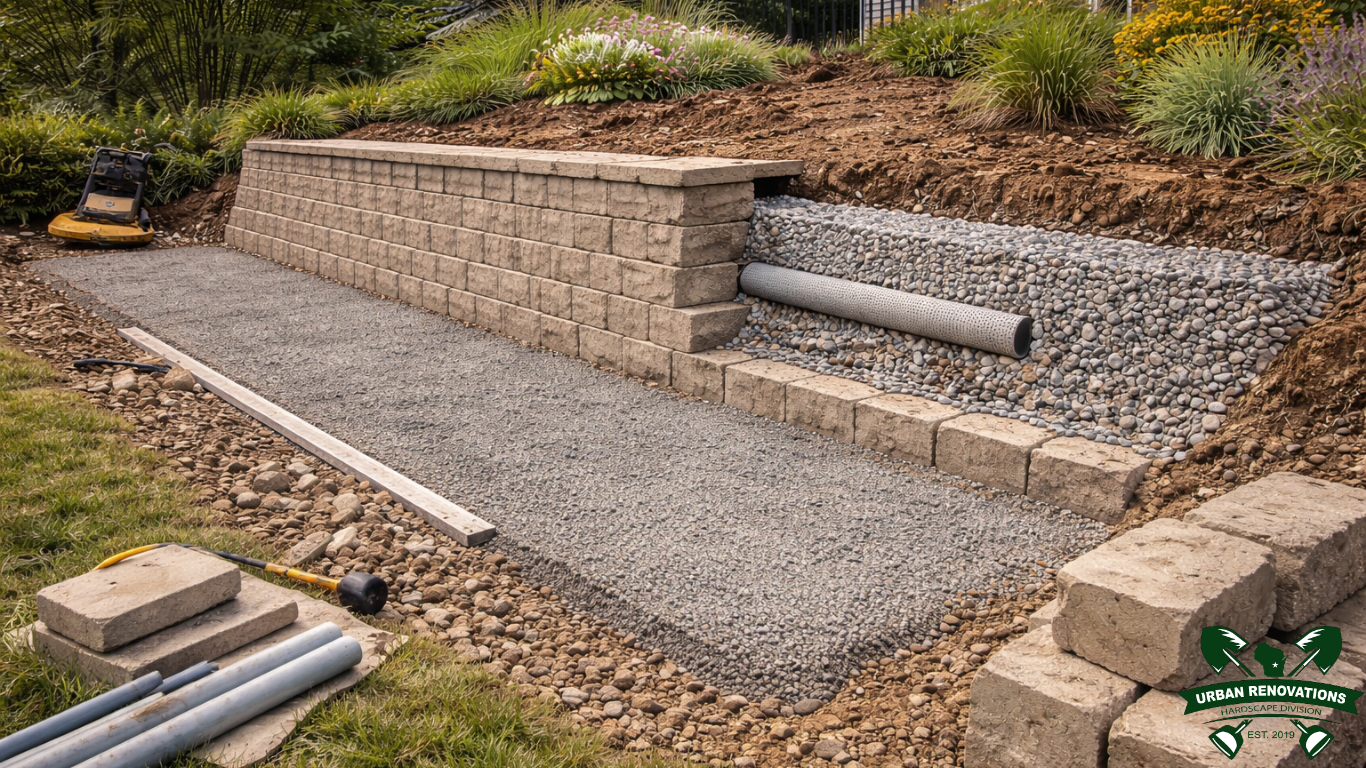 Appleton retaining wall construction