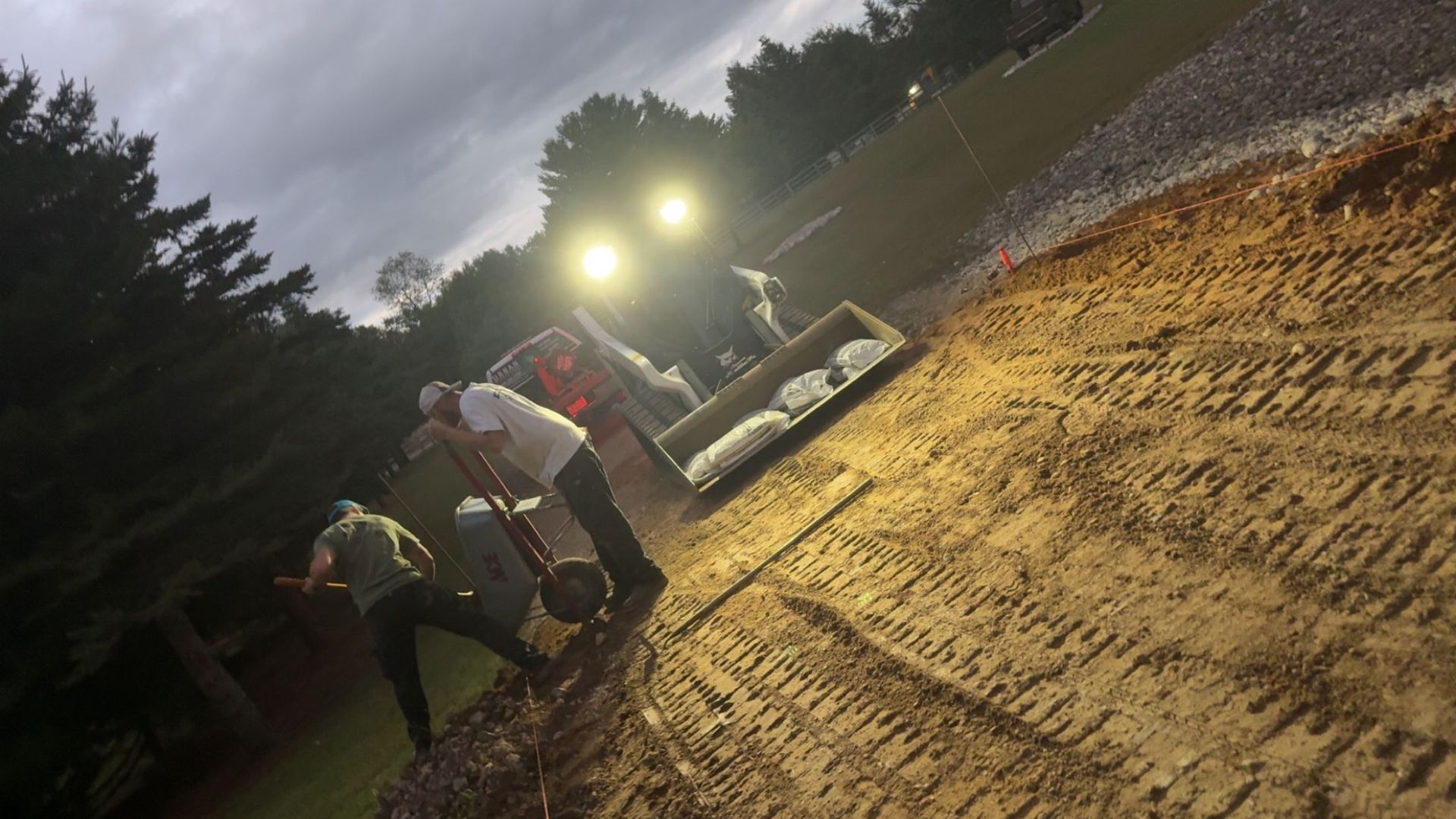 gravel driveway install