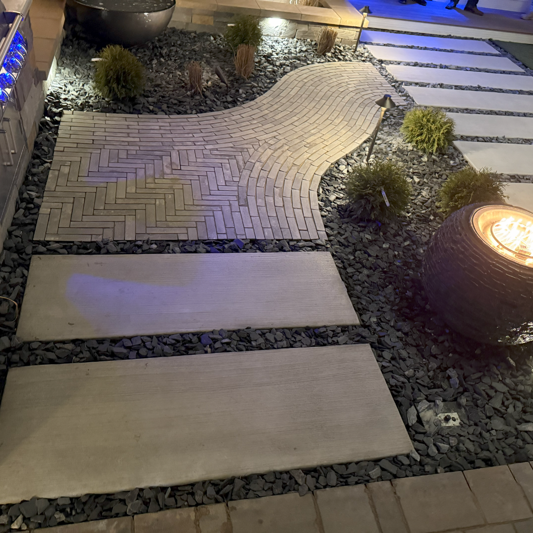 patio paver install project