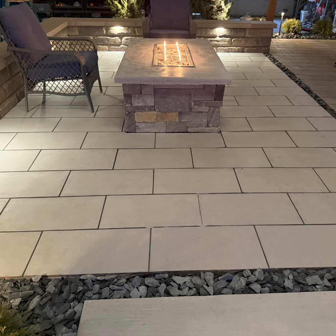 patio paver install project