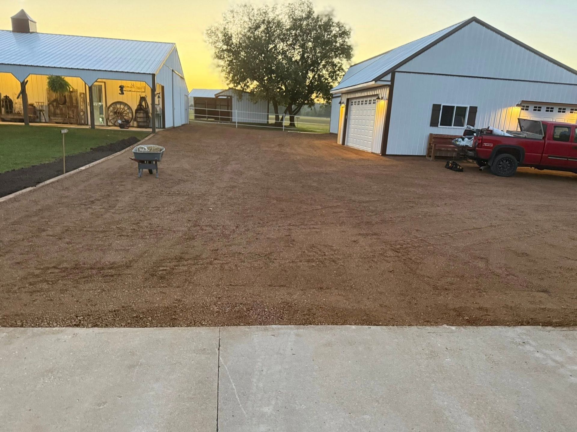 gravel driveway installation