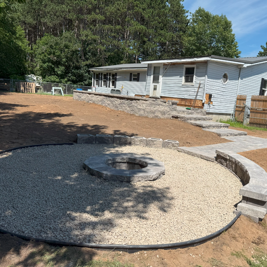 paver patio and fire pit