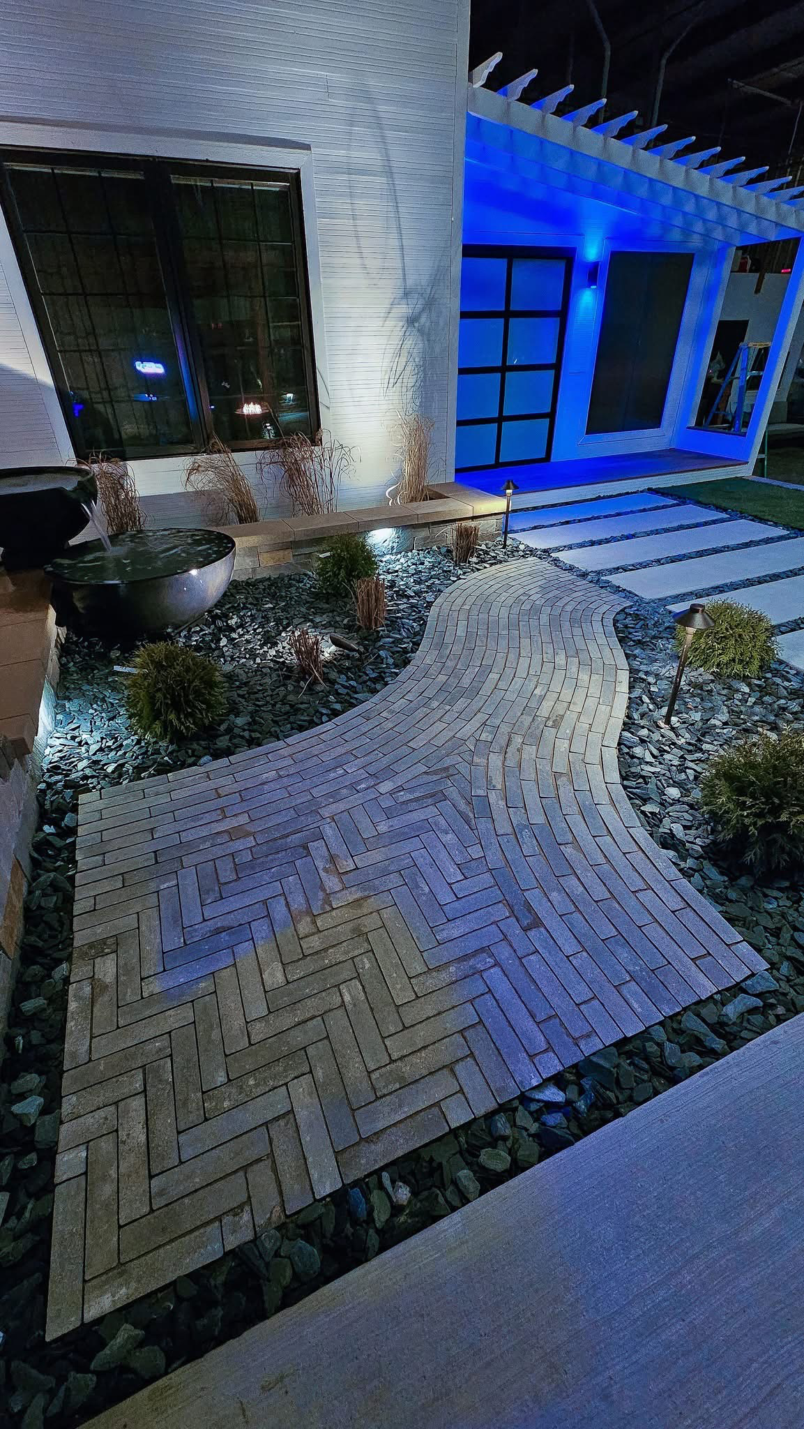 paver patio installation project
