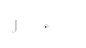 Logo for General Design LLC, featuring a stylized house icon in red and beige with the company name in white lettering.