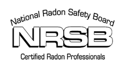 The national radon safety board certified radon professionals logo