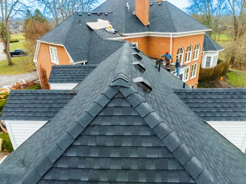 asphalt shingles on roof in pickerington