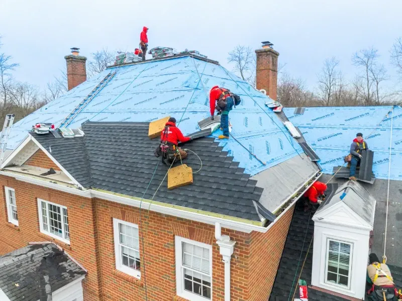 new asphalt shingles added to a roof in pickerington