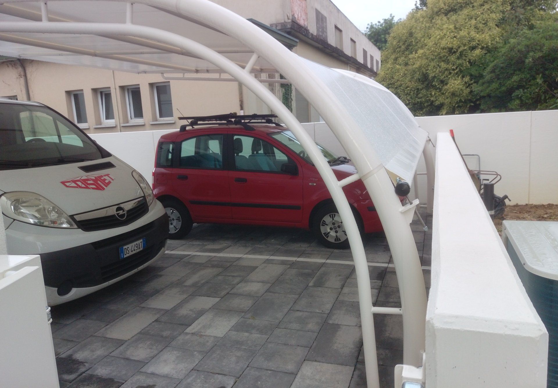 pergole a Treviso con copertura in PVC