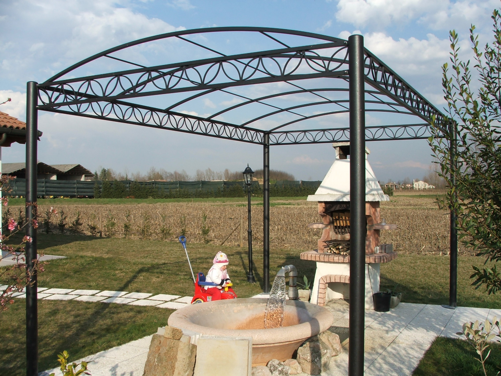 pergole a Treviso in ferro battuto