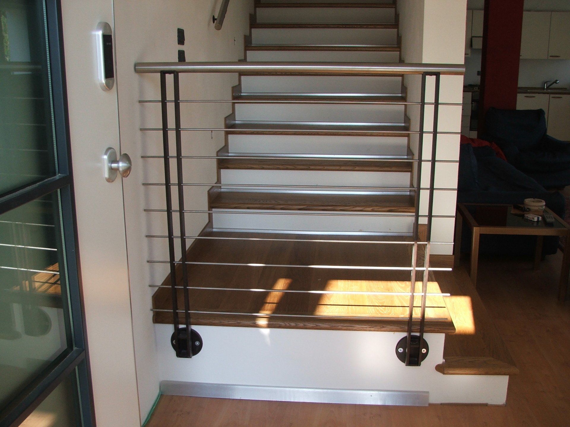 parapetto in acciaio e ringhiere a Treviso