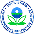 EPA seal with blue ring and green plant, globe, and leaves icon