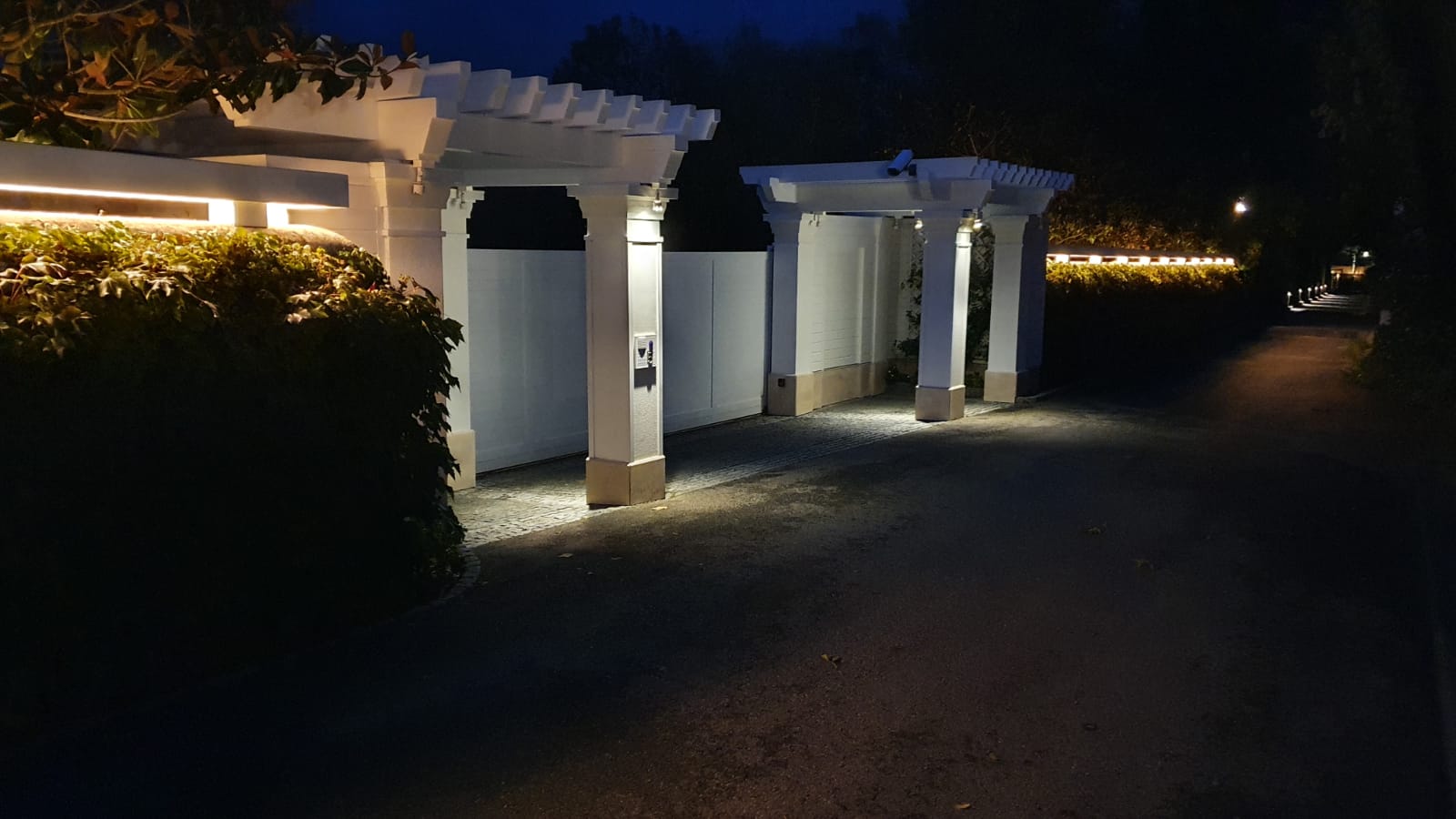 Villa éclairage nocturne