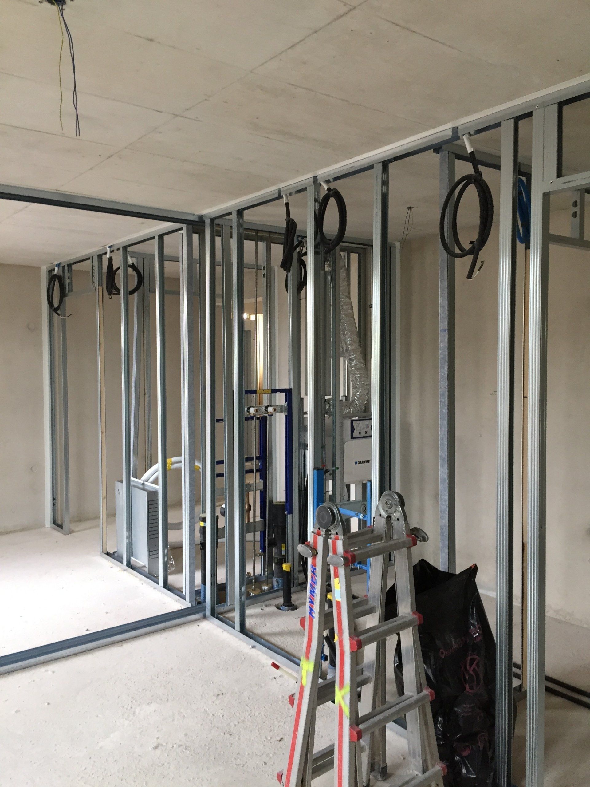 Chantier intérieur nouveau bâtiment