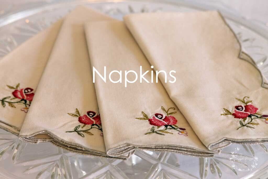 Napkins and Napkin Rings