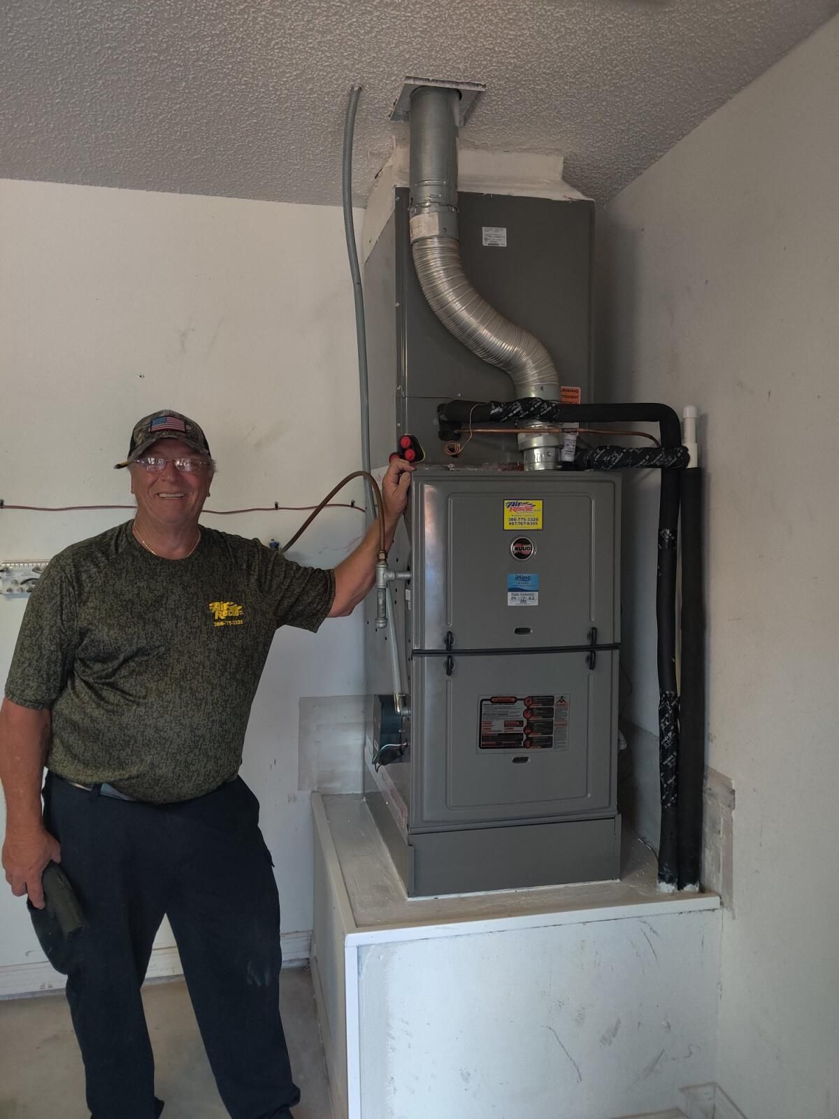 New furnace installation by Air Rescue.