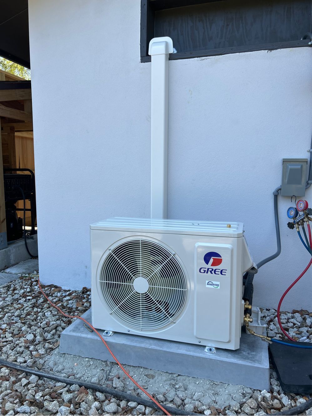 Mini split air conditioner installed by Air Rescue.