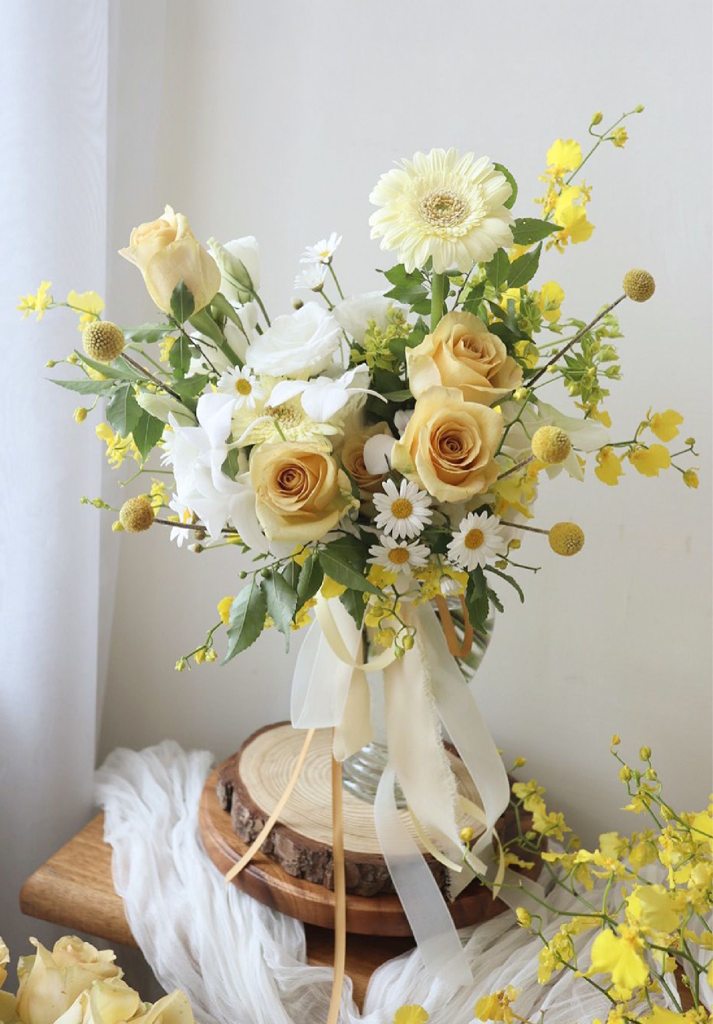 自然手綁型捧花