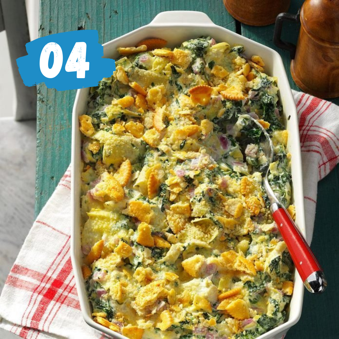 Creamy Parmesan Spinach Bake