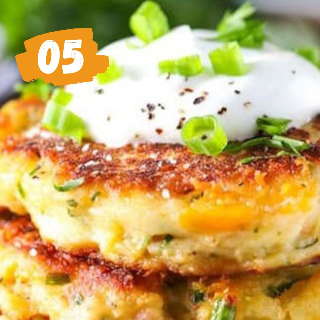 Loaded Mashed Potato Cakes