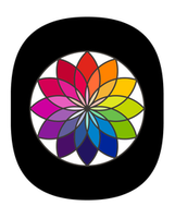 Omnicolour logo with a colorful color wheel and rainbow-colored text.