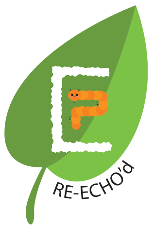 Green leaf with a white 