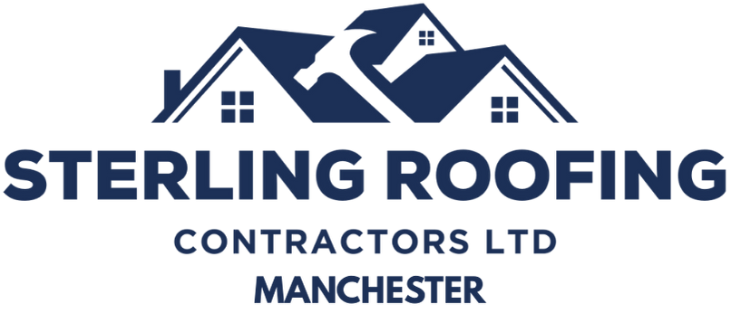 Logo for Tradesmart Roofing: Orange house outline on a dark background with white text.