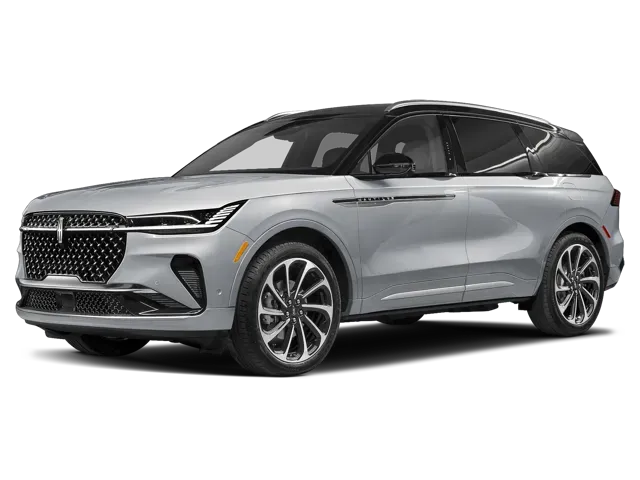 A silver lincoln aviator is shown on a white background.