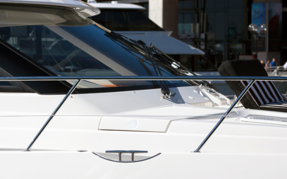 Helm of a yacht